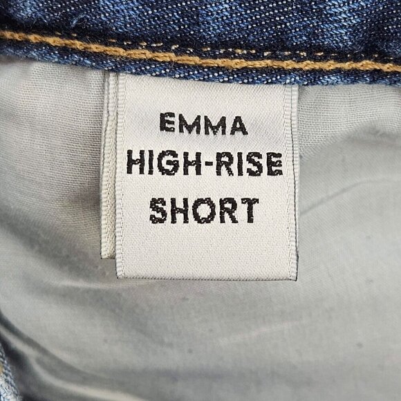 Tularosa Emma High Rise Denim Jean Shorts Dark Wash Women’s Size 26 Summer Beach - Picture 7 of 13